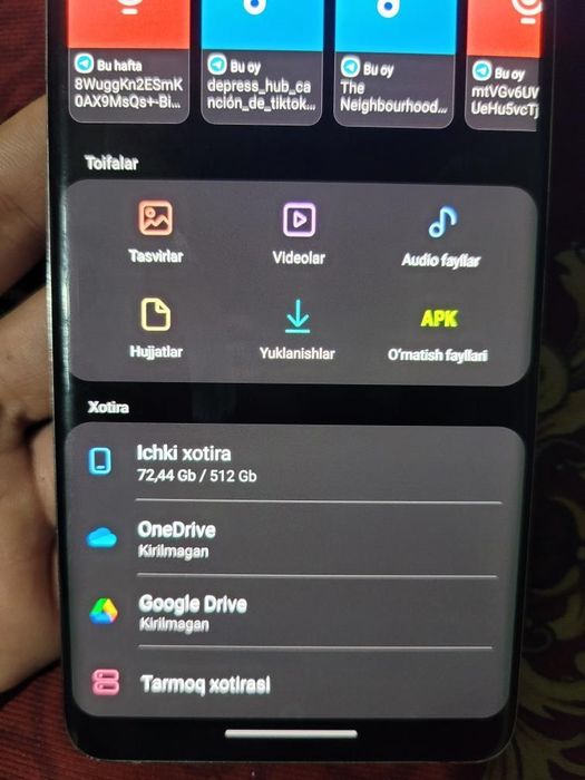 Samsung s10 5g 512 xotira