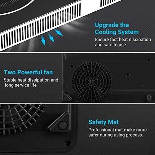 Двоен индукционен котлон Aobosi 3500W с таймер