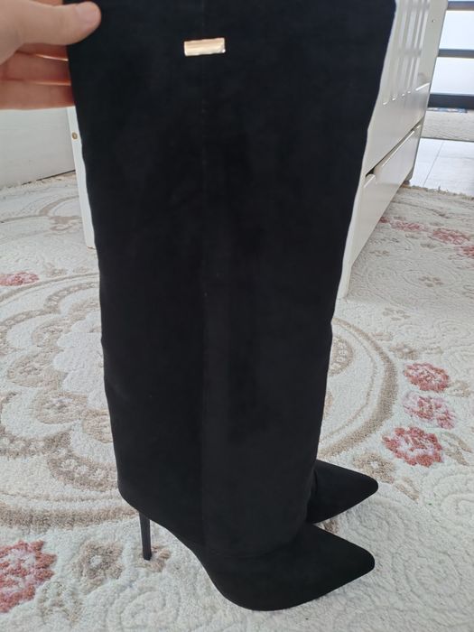 Cizme piele intoarsa