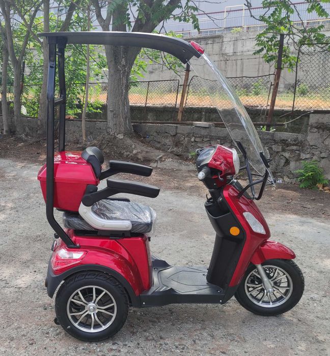 Луксозна едноместна електрическа триколка модел VISTA T408 в бордо