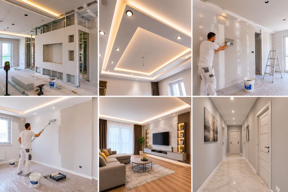 Montaj rigips Rigipsar Zugrav montaj gips-carton Zugrăveli