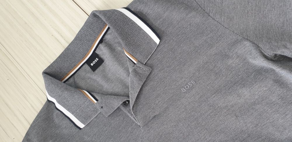 Hugo Boss Parlay Pique Cotton Mens / 2XL  НОВО! ОРИГИНАЛ Мъжка Тениска