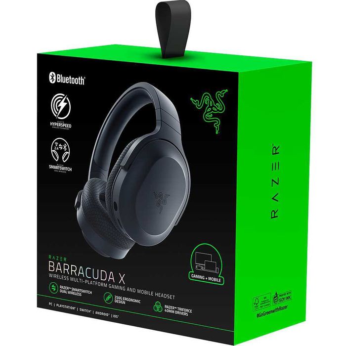 Casti Gaming Wireless Bluetooth RAZER Barracuda X 2022 USB Roz, Negru
