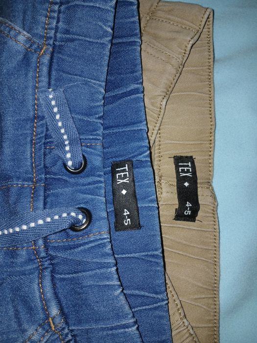 Lot pachet pantaloni jeans jogger TEX, marime 4-5 ani, 4 bucati