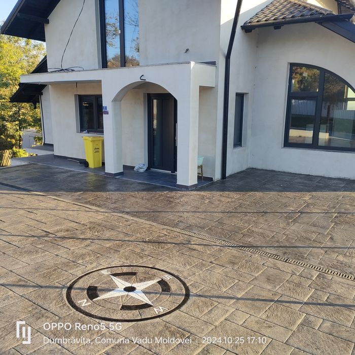 Beton amprentat și elecopterizat