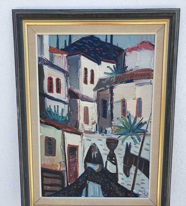 Авторска картина с маслени бои с рамка 80*60 см