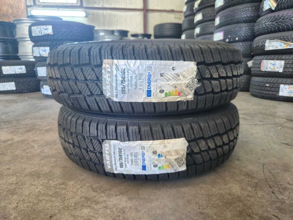 2 Anvelope M+S 4Sezoane VARA IARNA - 195/75/16C - YARTU AllSeasons - NOU - DOT 2024 !