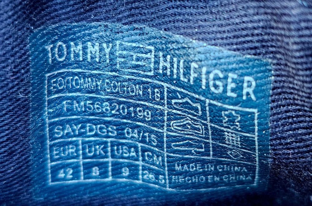 Pantofi Tommy Hilfiger Brogue din Piele Întoarsă Naturală Mărimea 42