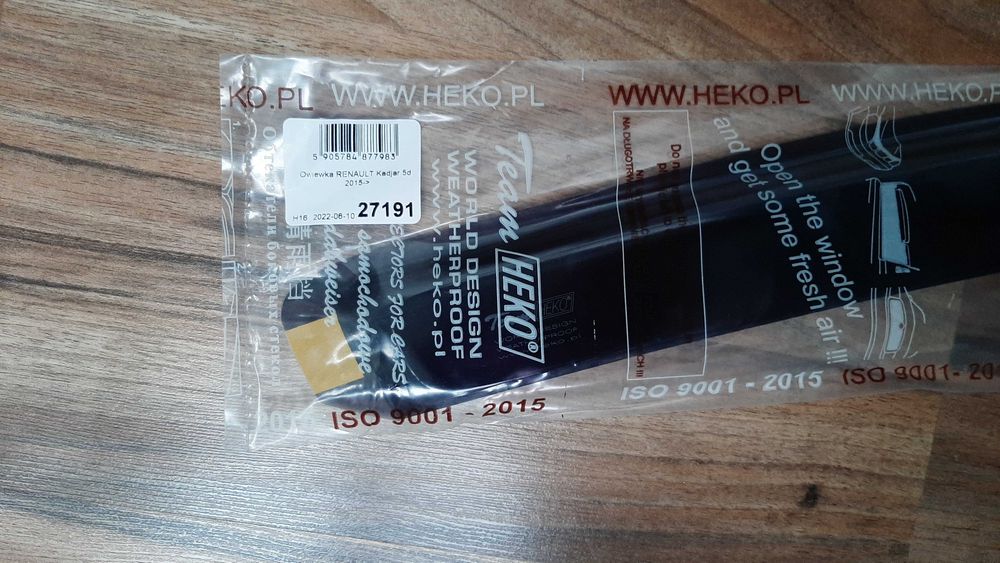 Paravant Heko 27191 dreapta fata pentru Renault Kadjar