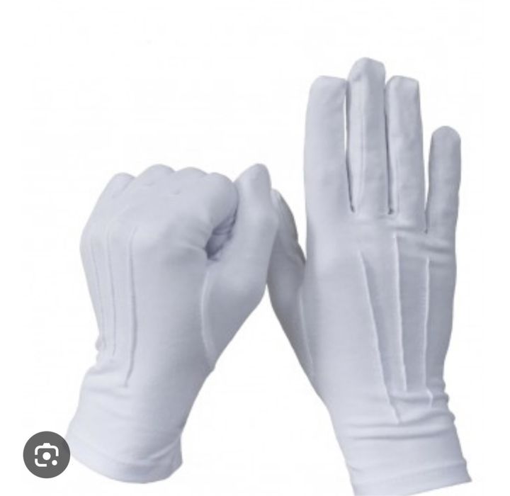 Перчатки парадные белые