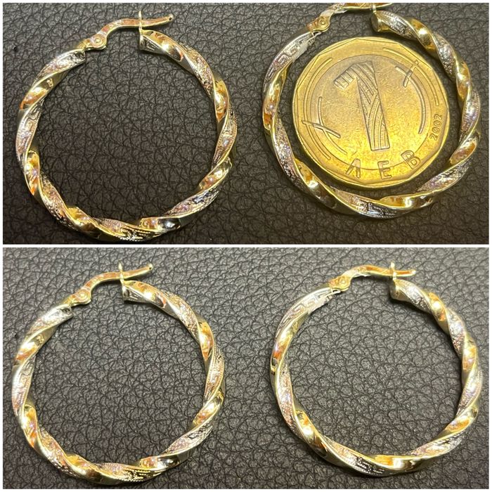 Златен ланец гривна обеци ланче 14 к 585 gold zlato zlaten lanec obeci