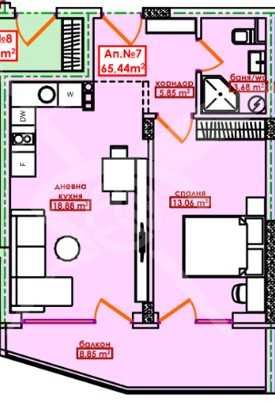 Двустаен - Меден Рудник