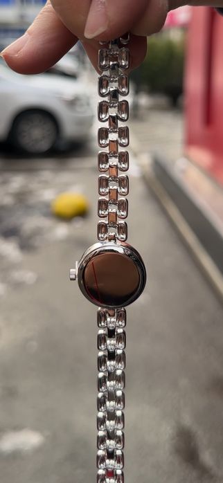 Новые женские часы из металла серебро 925 пробы, родированый серебро