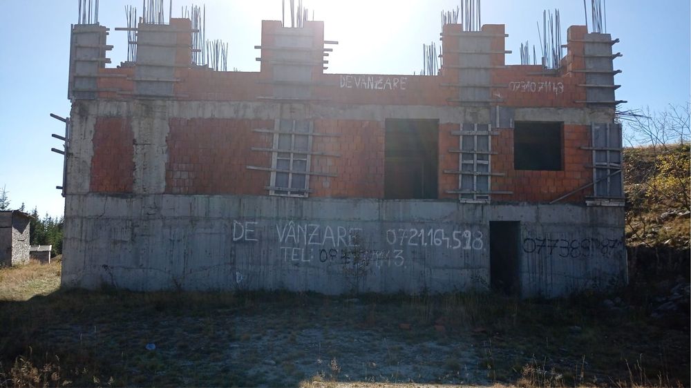 Pensiune in construcție/ teren 1100MP