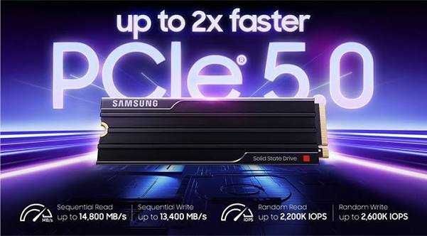SSD Samsung 9100 PRO 8TB PCIe 5.0 x 4nvme cu heatsink up to 14,800mb/s
