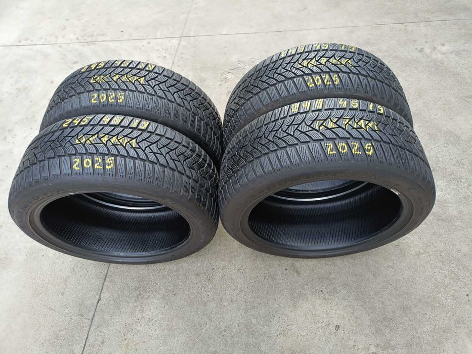 Set 4 anvelope de iarna 245 45 19 dunlop winter sport 5 profil 7 mm dot 2025