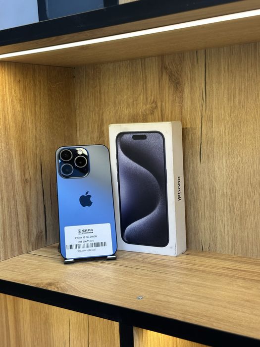 айфон 15 про синий 256гб