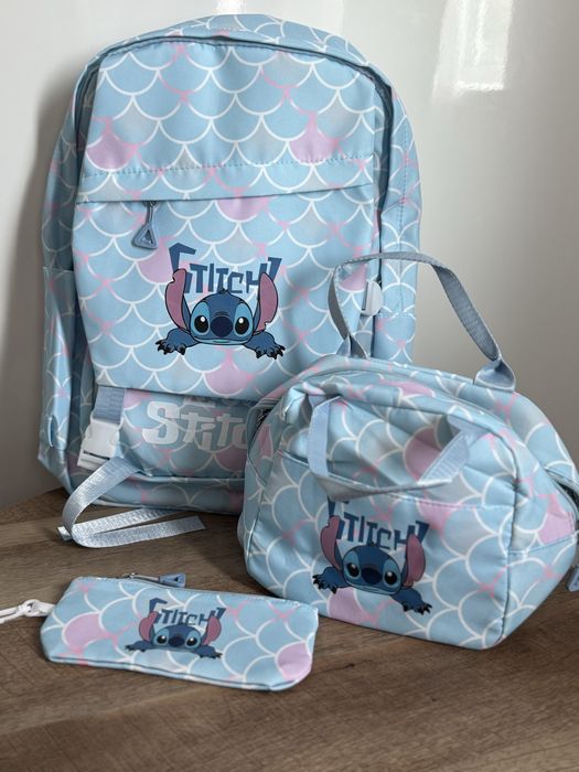 Детска раница Мини Маус, чадър, мешка, Ученическа раница Стич