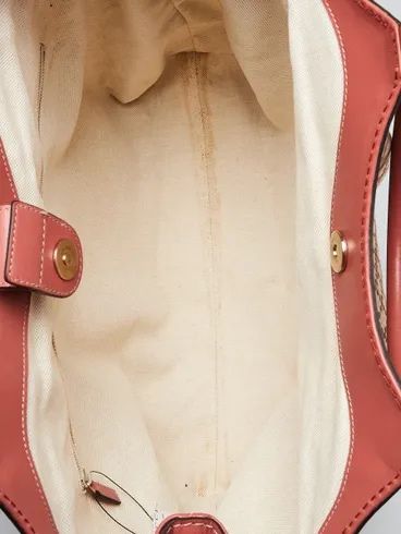 Gucci Beige/Pink Diamante Canvas Medium Sukey Bag
