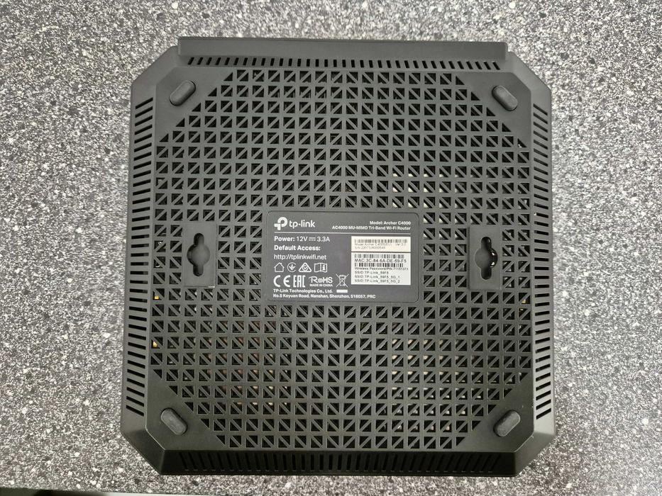 Router wireless Tri Band TP-Link ARCHER C4000, 5 porturi, 4000 Mbps