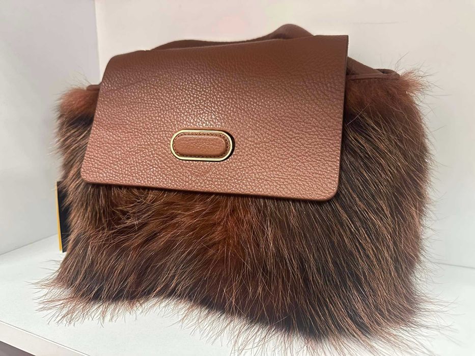 Дамска чанта Plinio Visona естествена кожа