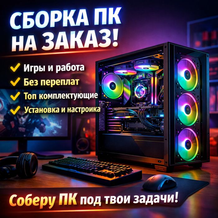 Сборка ПК на заказ | Игровые и рабочие компьютеры | Под ключ