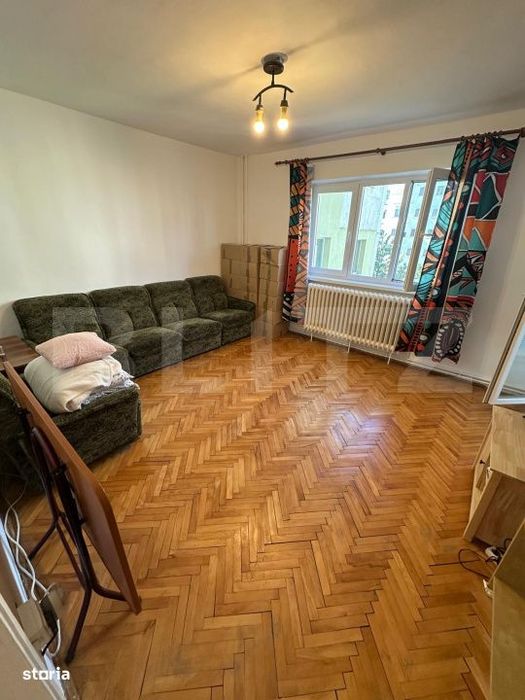 Apartament cu 2 camere, decomandat, etaj intermediar, mobilat, Manastu
