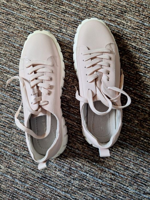 Pantofi eleganti NOI piele interior/exterior roz pal marime 40