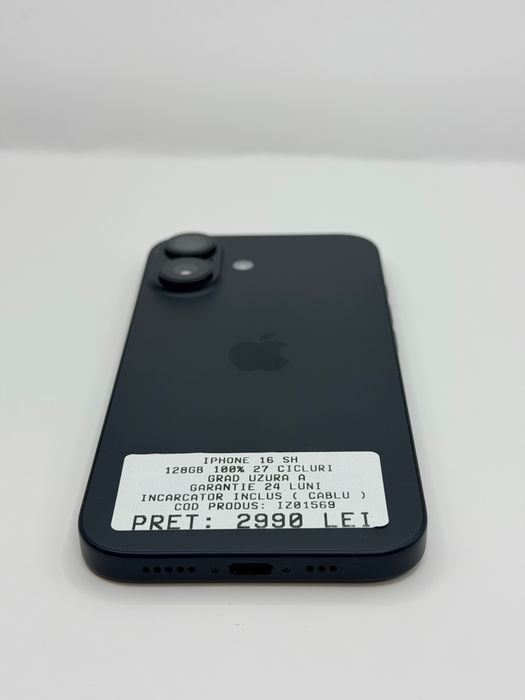 Iphone 16 128GB Negru 100% Garantie Rate BuyBack - zonemag.ro