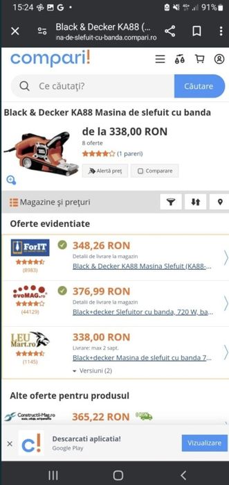Black & Decker Șlefuitor