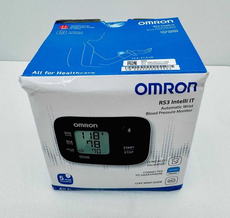 Tensiometru de incheietura, Omron RS3 Intelli IT