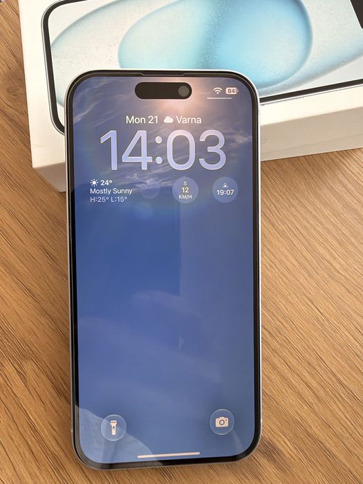 iPhone 15, blue, 128