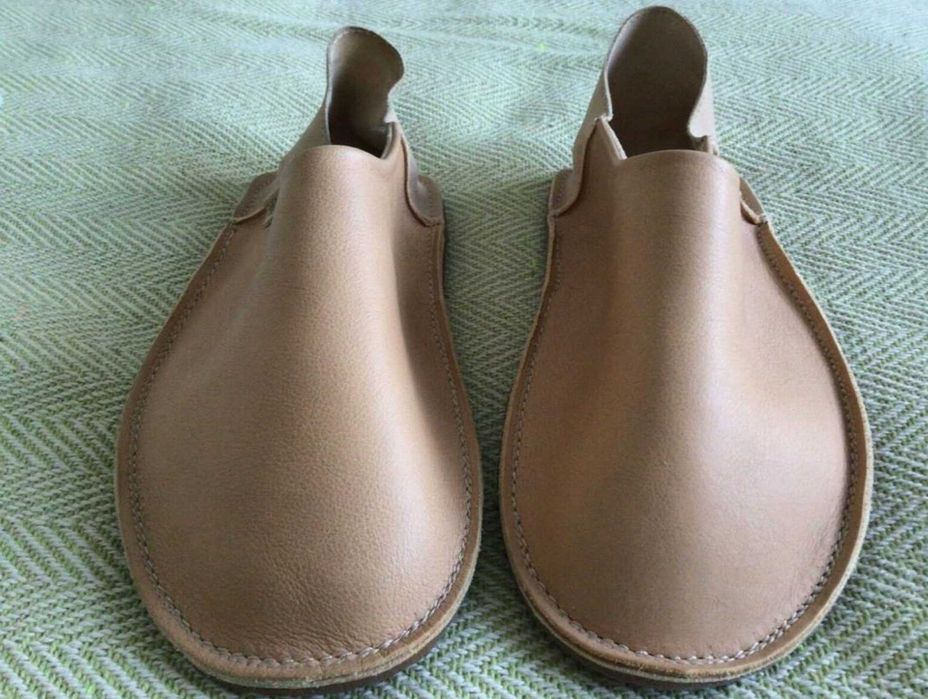 Унисекс Po-Zu меки кожени обувки-пантоф – размер 40-41