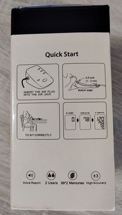 Tensiometru digital de braț reîncărcabil ecran LED iluminat NOU