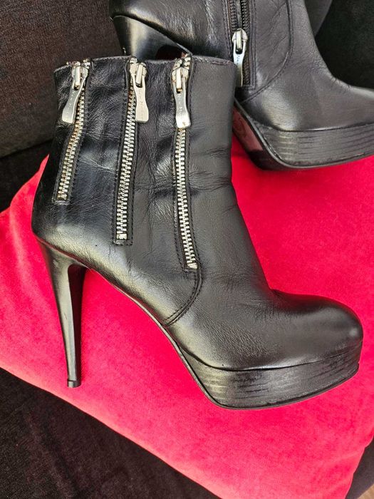Боти на платформа естествена кожа - НАМАЛЕНИ