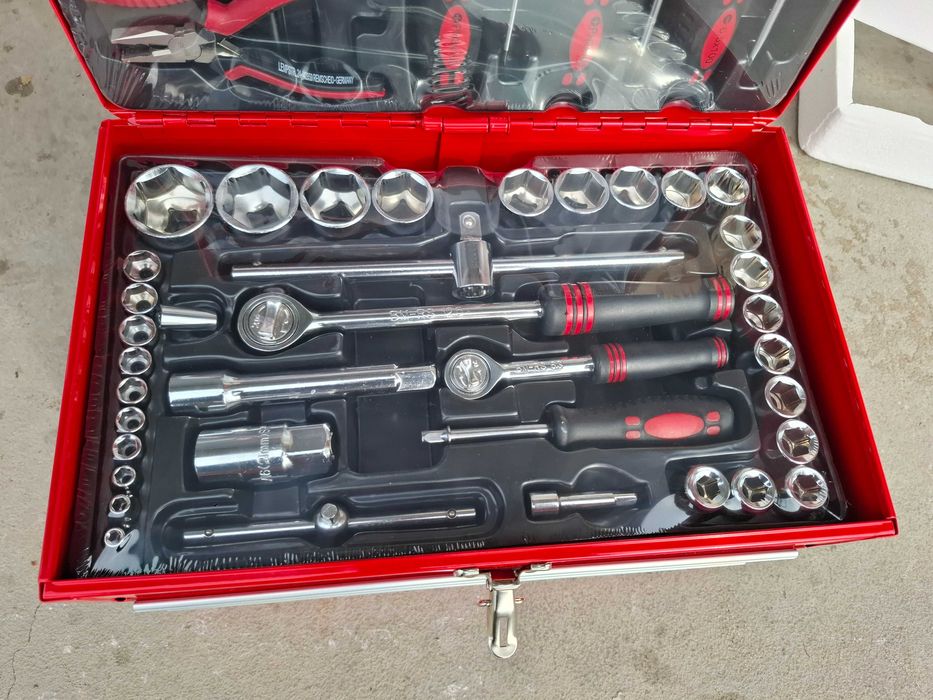 Bruder Mannesmann метална кутия с инструменти-155 части