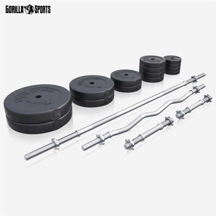 Set de bare si greutati 100 kg - 30/31 mm