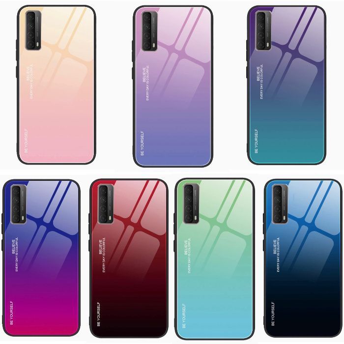 Husa Gradient din sticla pt. Huawei Mate 40 Pro, P Smart 2021