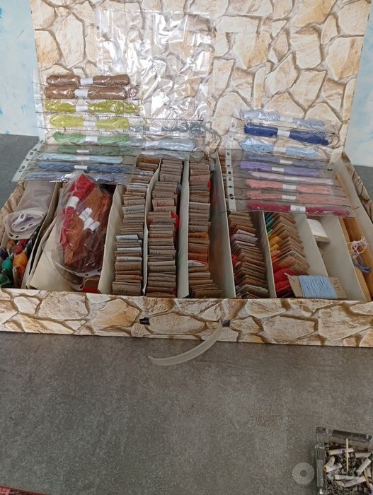 Продам мулине нитки и пяльцы