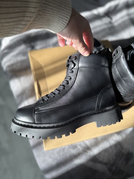 Tommy Jeans Lace Up ghete/bocanci piele neagra marimea 41 noi original