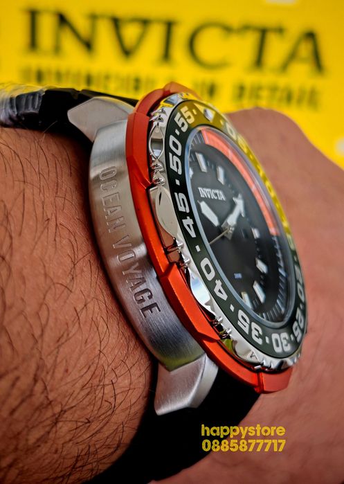 INVICTA Chrononaut Orange 52 mm, Инвикта нов ръчен часовник
