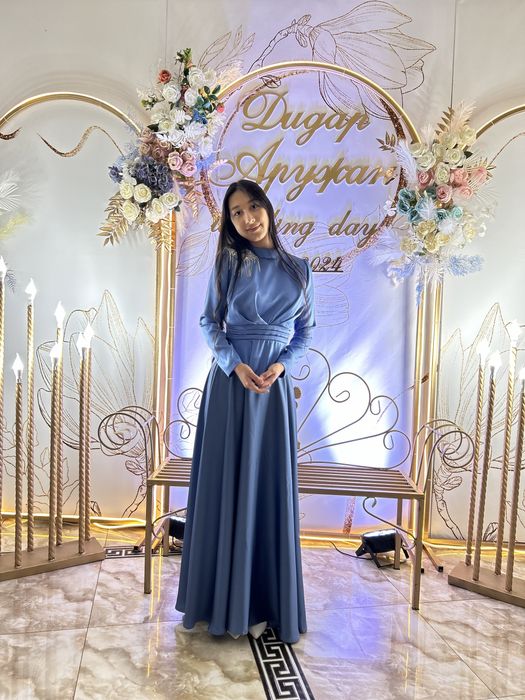 Платье атлас ТУРЕЦКИЙ