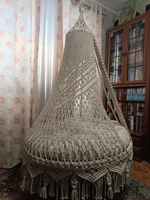 Гамак - шатёр, технике макраме