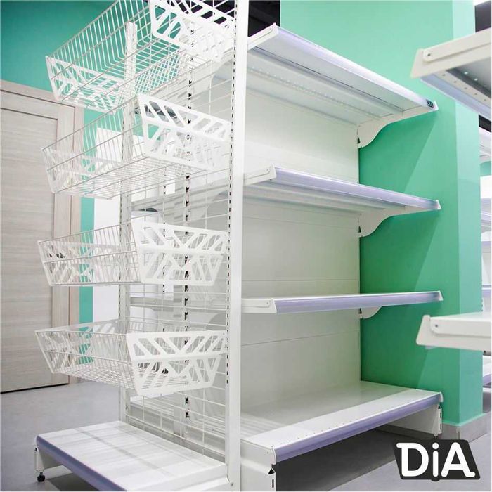 Металлический стеллаж сборный, торговые стеллажи, железная мебель asts