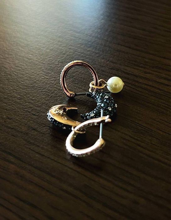 Обеци Swarovski Luna drop