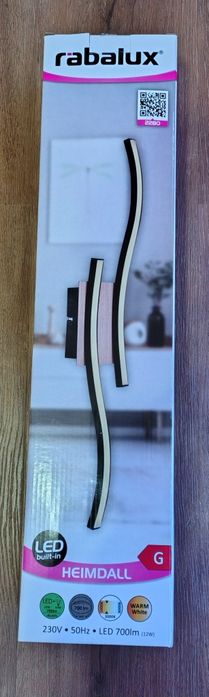 Plafoniera LED Heimdall 2280,12W,700lm,lumina calda,negru, modern,Nou!