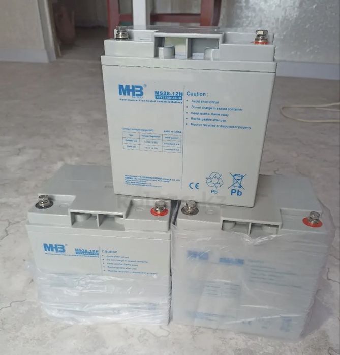 Гелевый аккумулятор MHB MS28-12H 12V 28Ah Новый