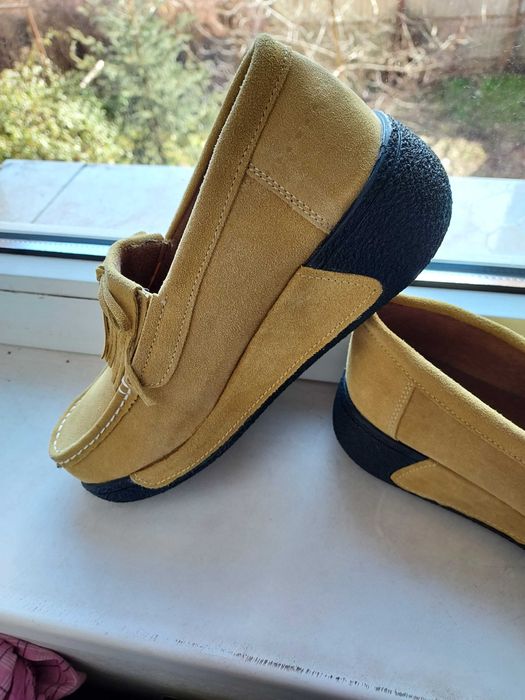 Pantofi noi de damã pentru picior nr.39 culoare muştar