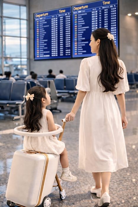 Чемодан самокат