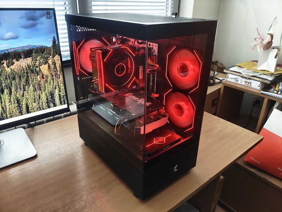 Геймърски компютър, Ryzen 5500, Gtx 1080, 16gb Ram, 960Gb SSD